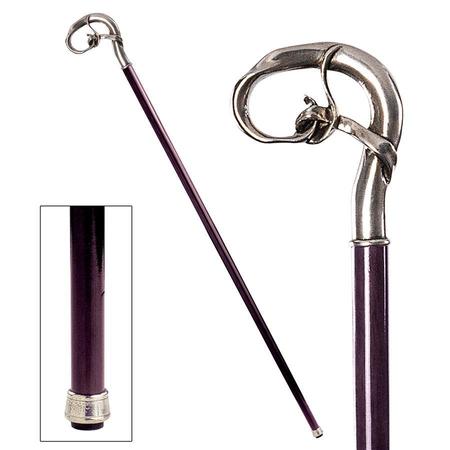 DESIGN TOSCANO The Padrone Collection: Nouveau Knot Pewter Walking Stick PA6125